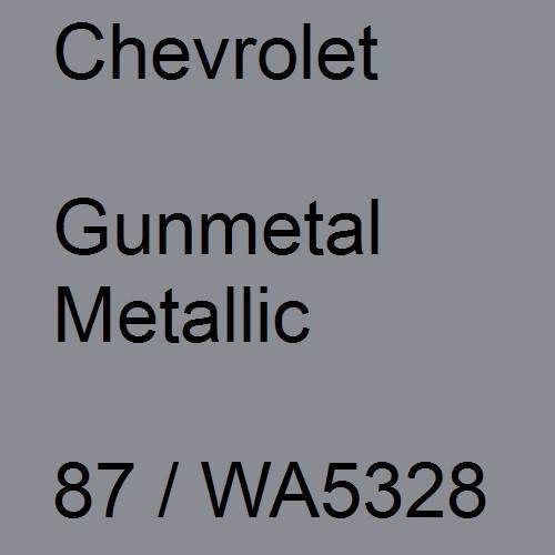 Chevrolet, Gunmetal Metallic, 87 / WA5328.